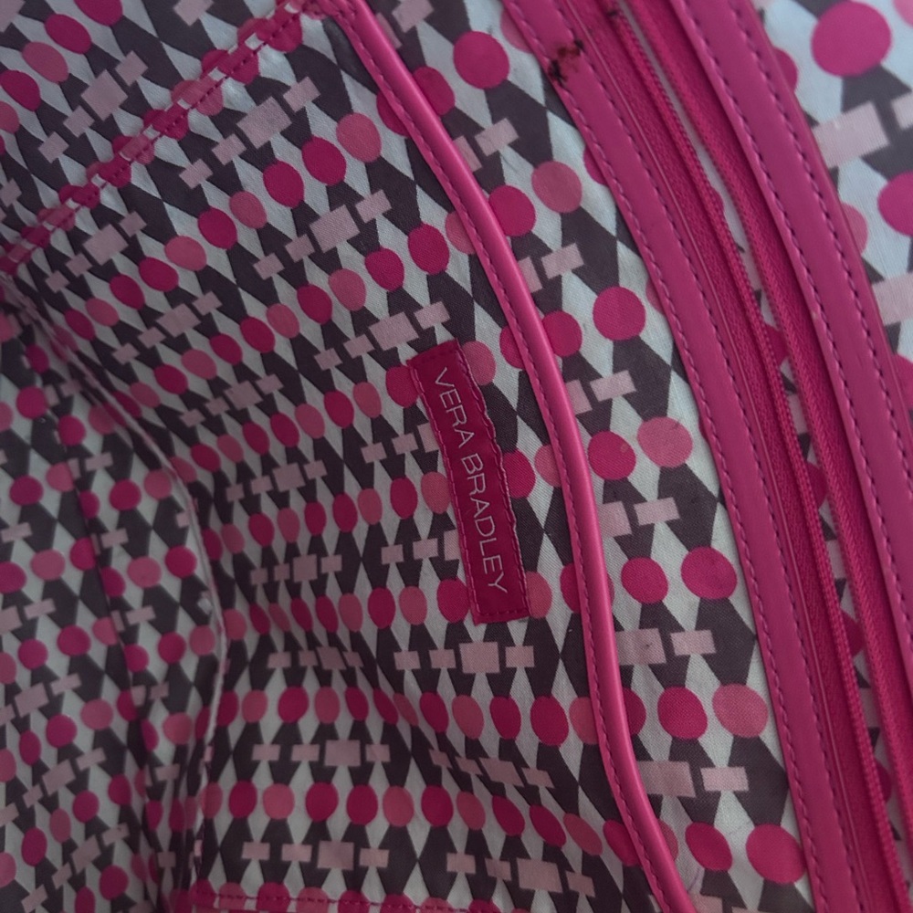 Vera Bradley Hot Pink Tote Bag - Picture 9 of 9